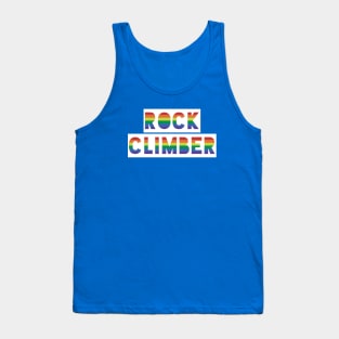 Rock Climber Gay Pride in Climbing Tank Top